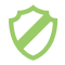 shield with line thru it icon