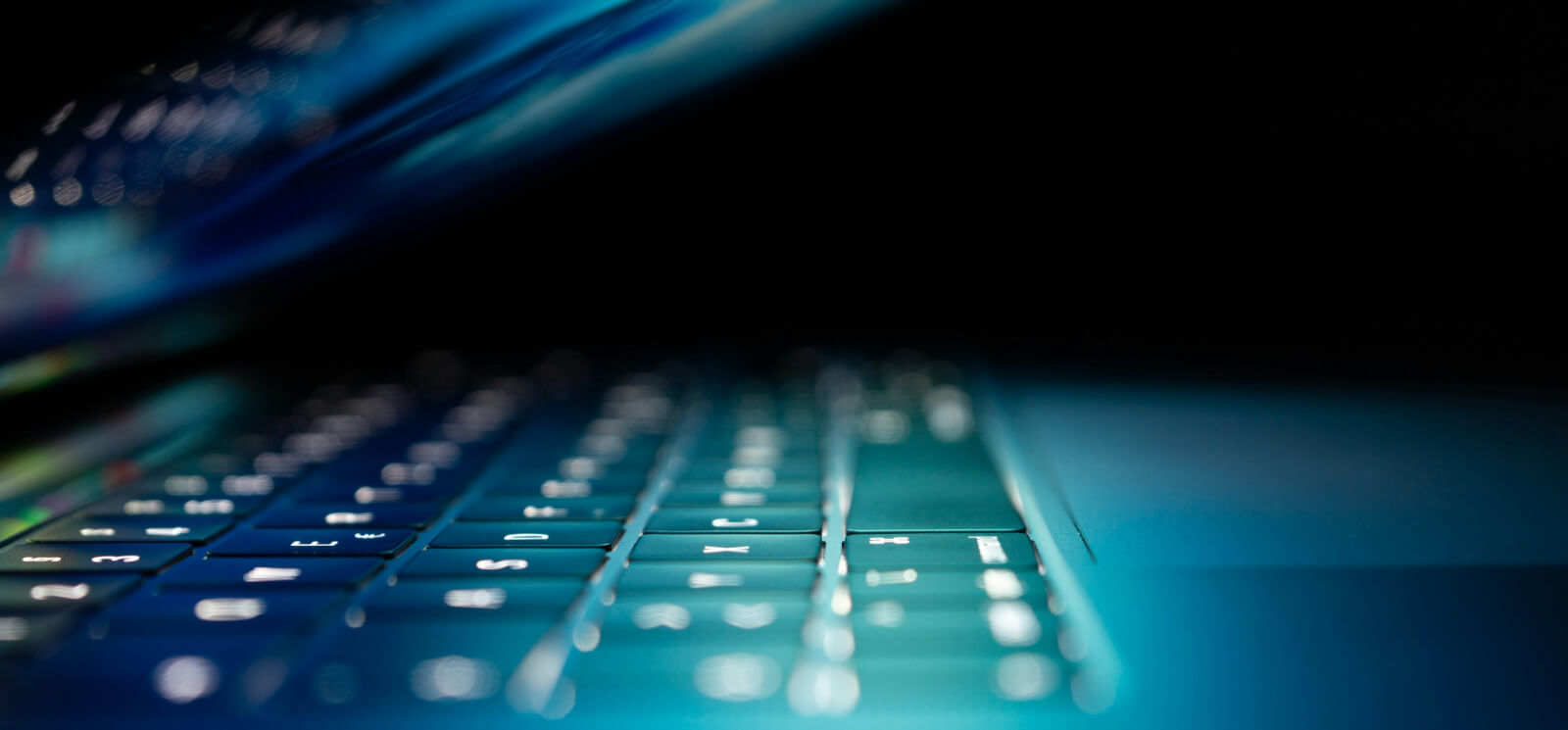 keys on a laptop